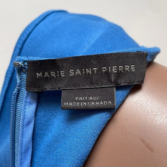 Marie Saint Pierre Monserrate V Neck Tank Top Sleeveless Zipper Blue 2 - Picture 7 of 12